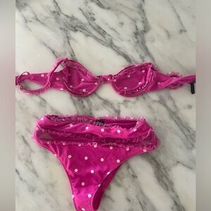 For love and lemons bikini set top + bottom